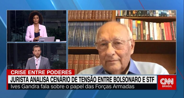 Dr. Ives Gandra analisa tensão entre Bolsonaro e STF e papel das Forças Armadas – CNN Brasil – 02/06/2020