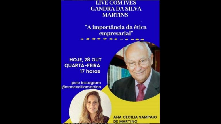 Live com Ana Cecilia Sampaio de Martino – 28/10/2020