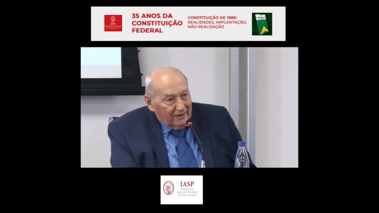 SEMINÁRIO 35 ANOS DA CONSTITUIÇÃO FEDERAL – PALESTRA DE IVES GANDRA – 24/10/2023